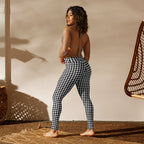 Black & White Gingham Yoga Leggings
