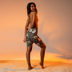Black & White Halloween Biker Shorts
