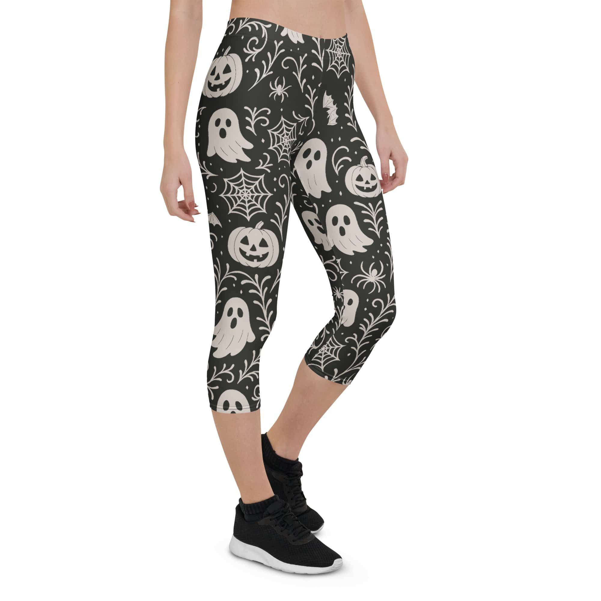 Black & White Halloween Capris