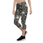 Black & White Halloween Capris