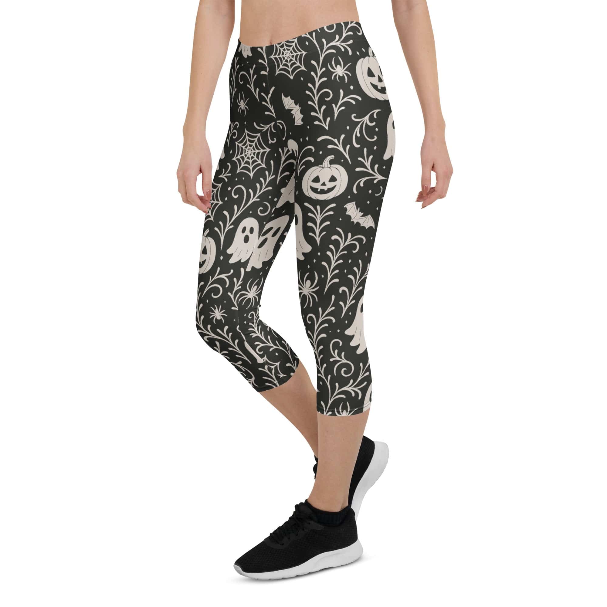 Black & White Halloween Capris