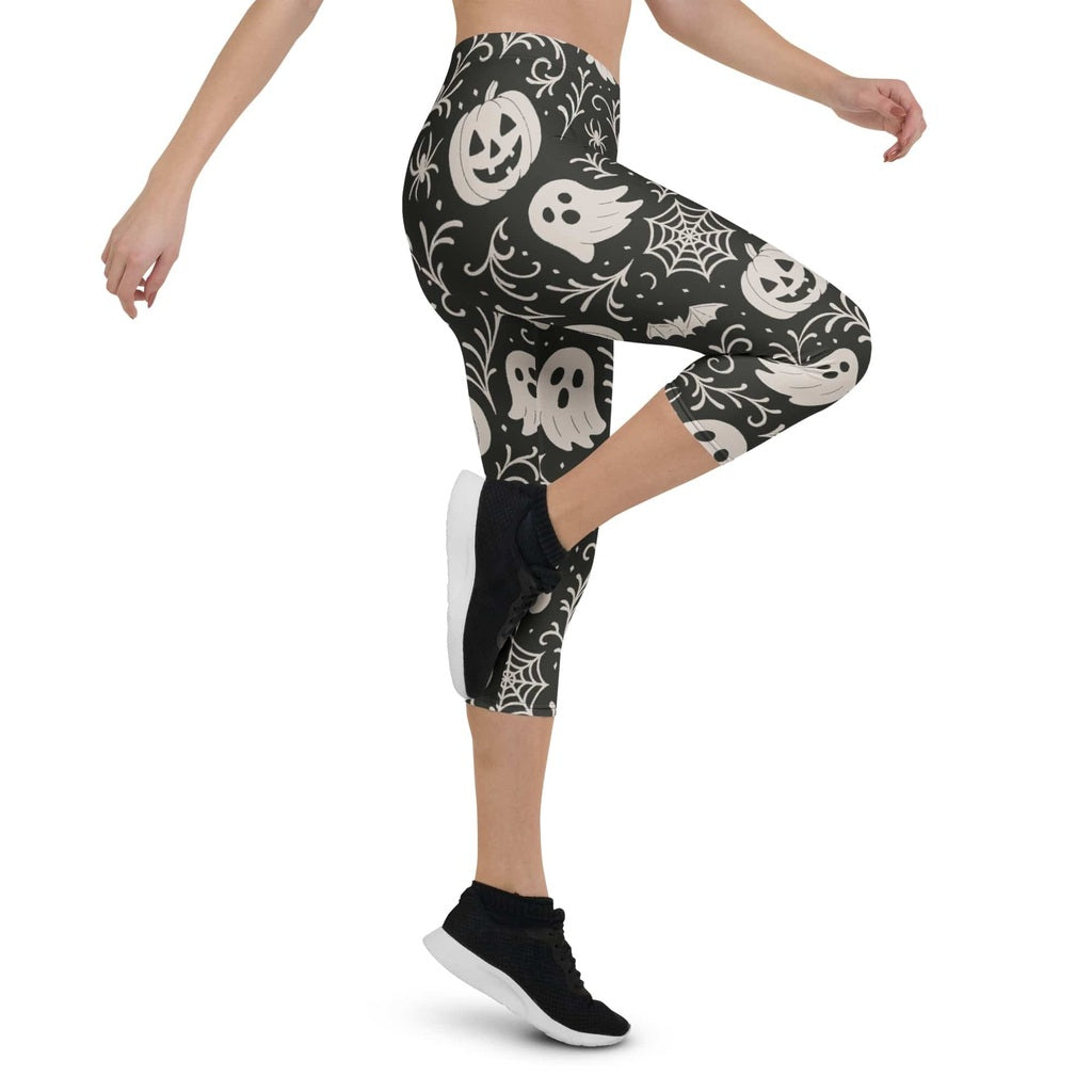 Black & White Halloween Capris