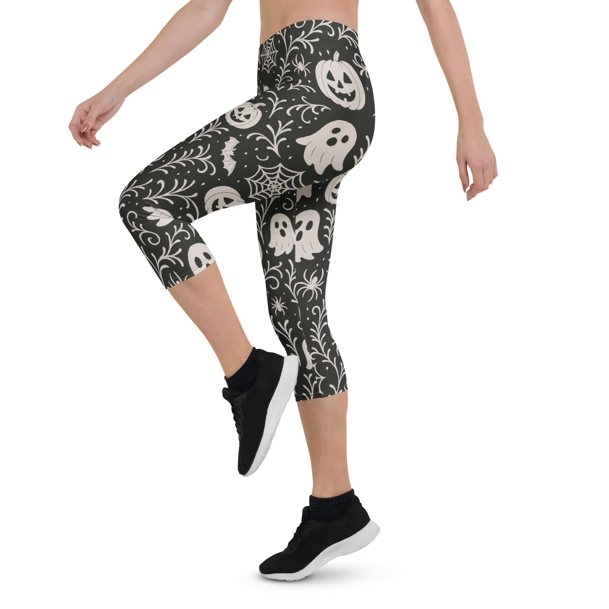 Black & White Halloween Capris