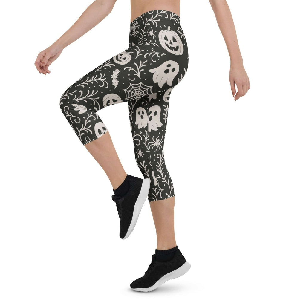 Black & White Halloween Capris