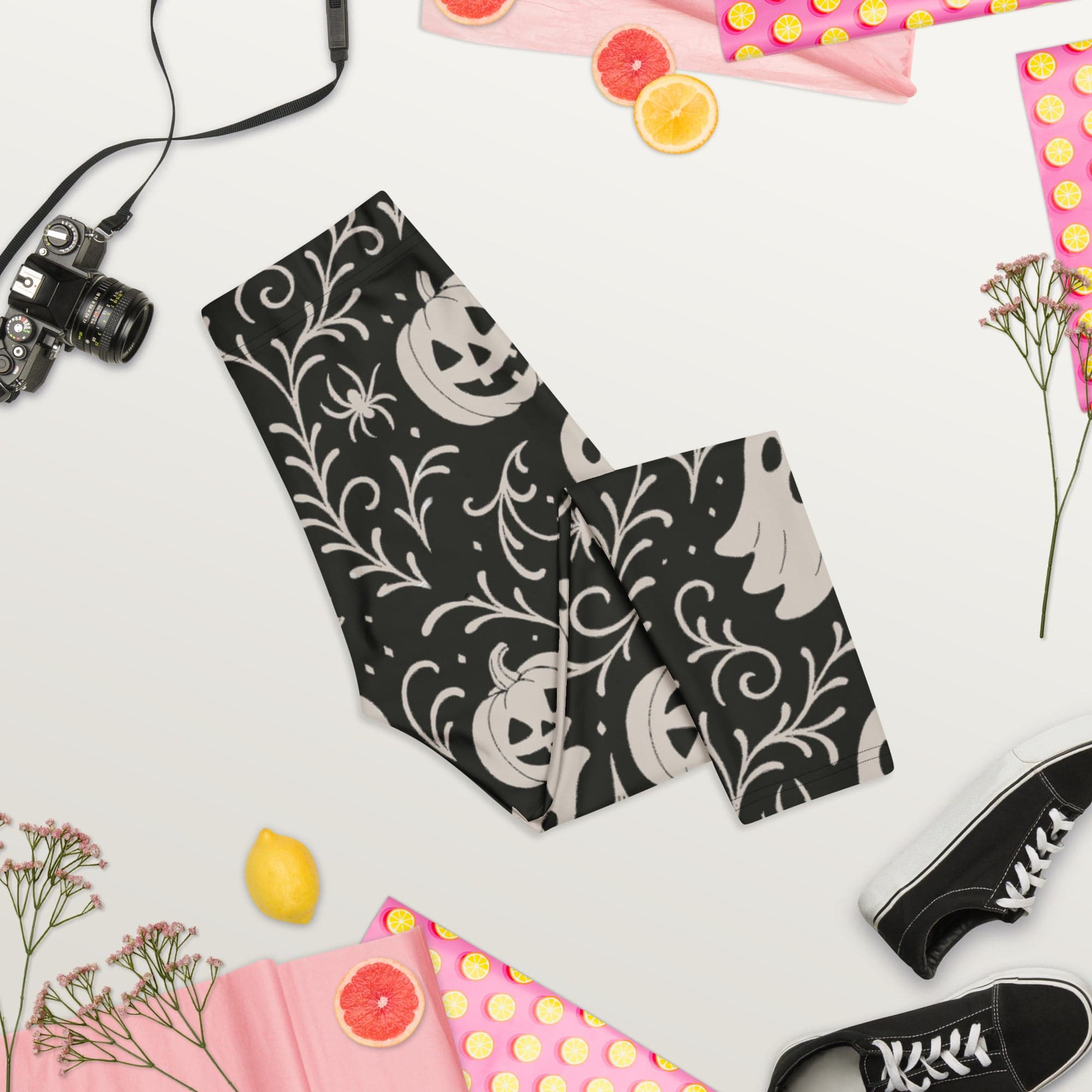 Black & White Halloween Capris
