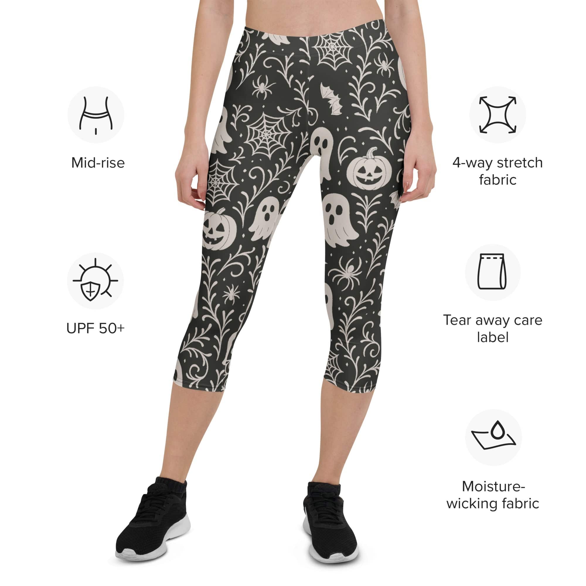 Black & White Halloween Capris