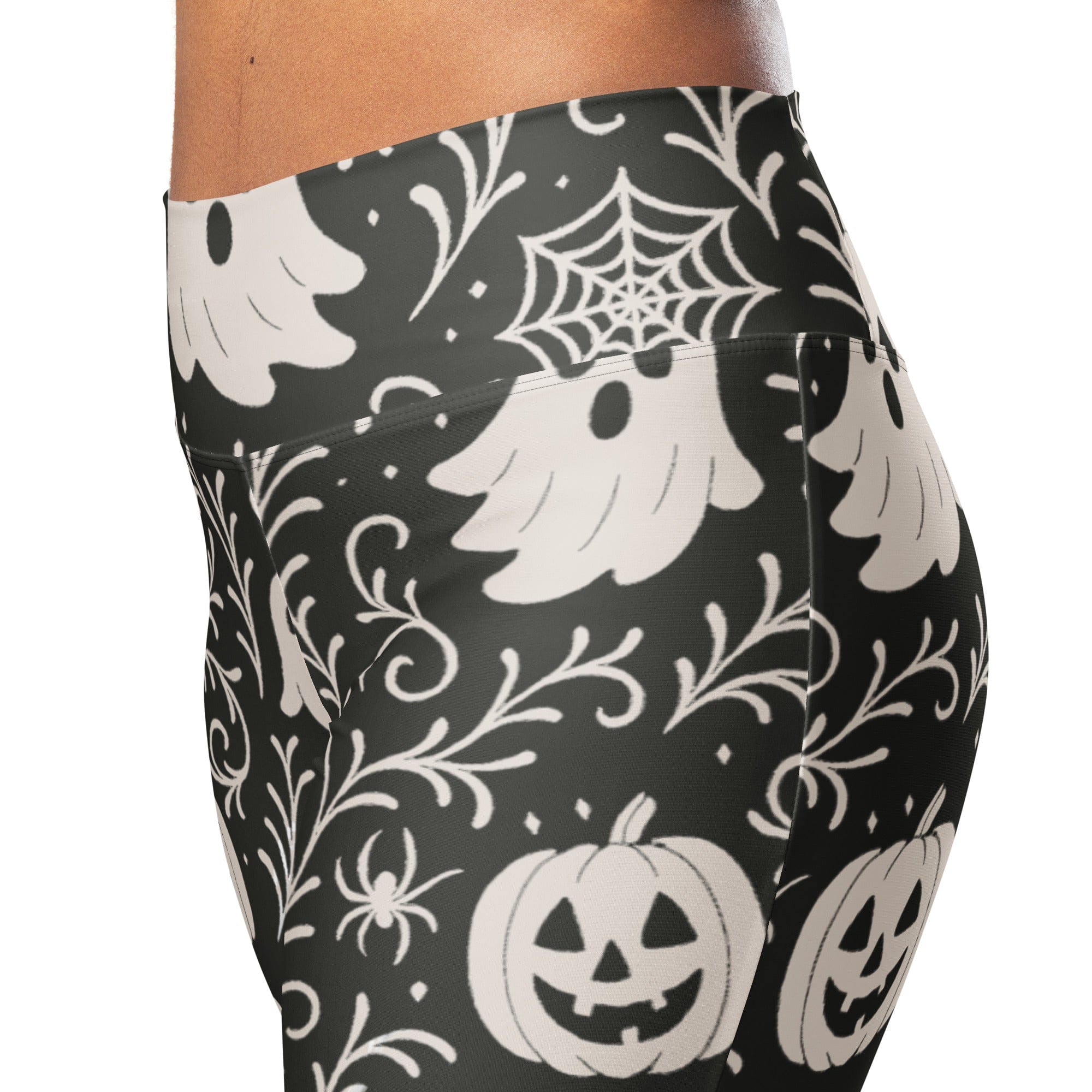 Black & White Halloween Flare Leggings