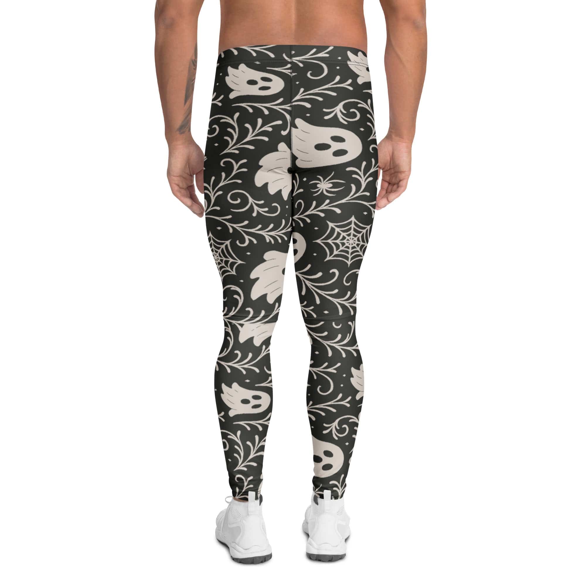 Black & White Halloween Men's Leggings