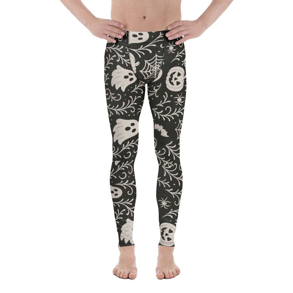 Black & White Halloween Men's Leggings