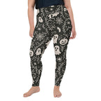 Black & White Halloween Plus Size Leggings