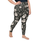 Black & White Halloween Plus Size Leggings