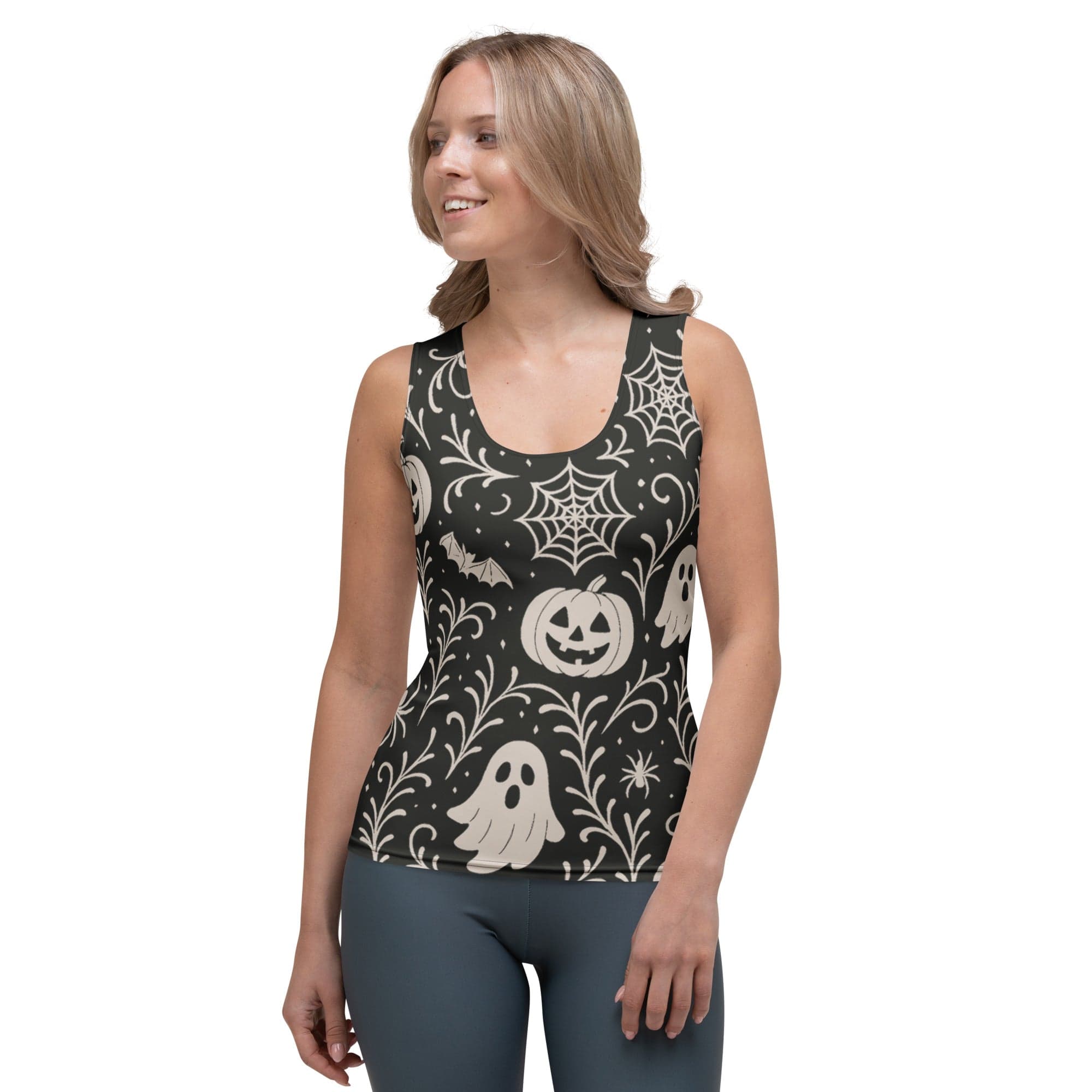 Black & White Halloween Tank Top