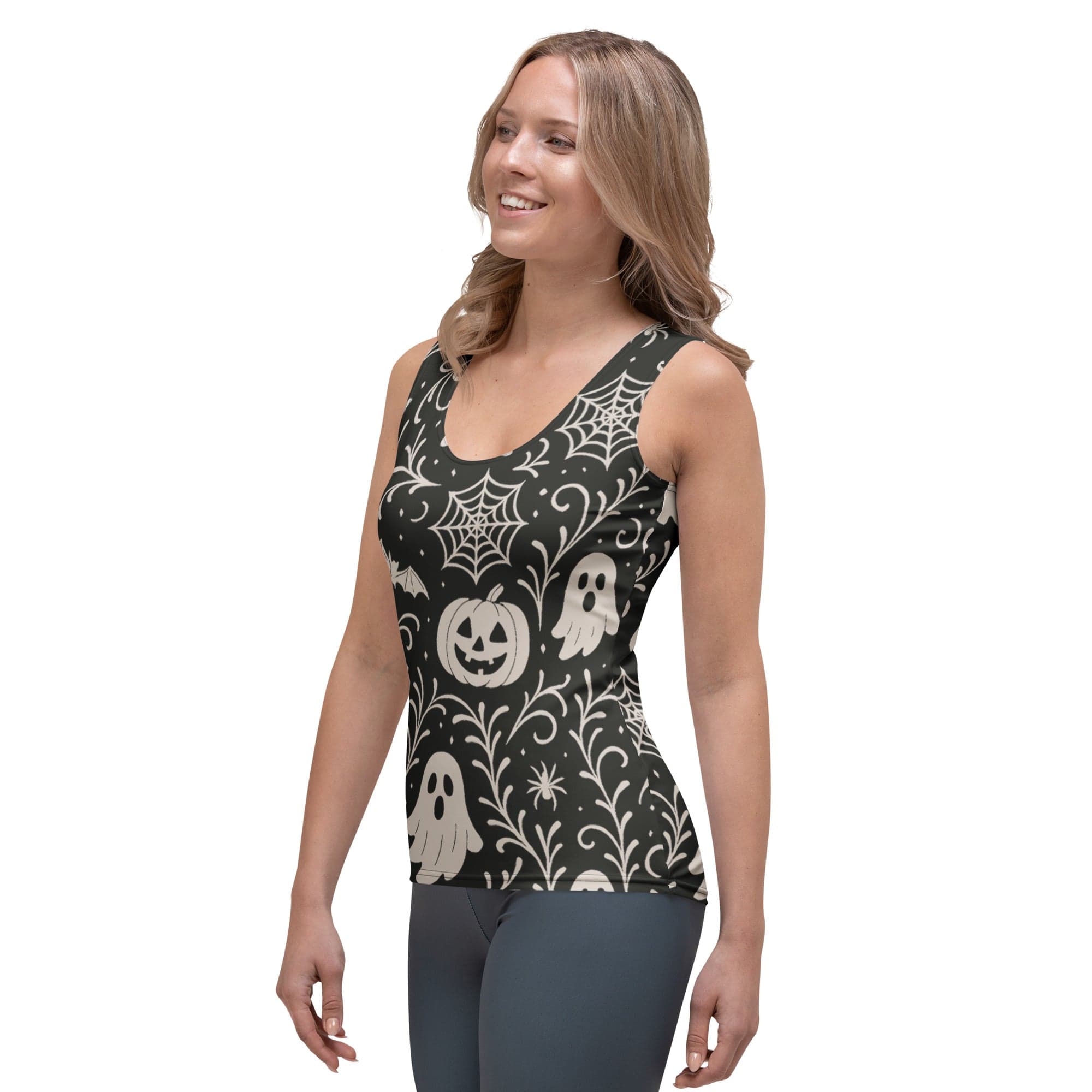 Black & White Halloween Tank Top