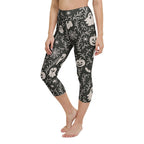 Black & White Halloween Yoga Capris