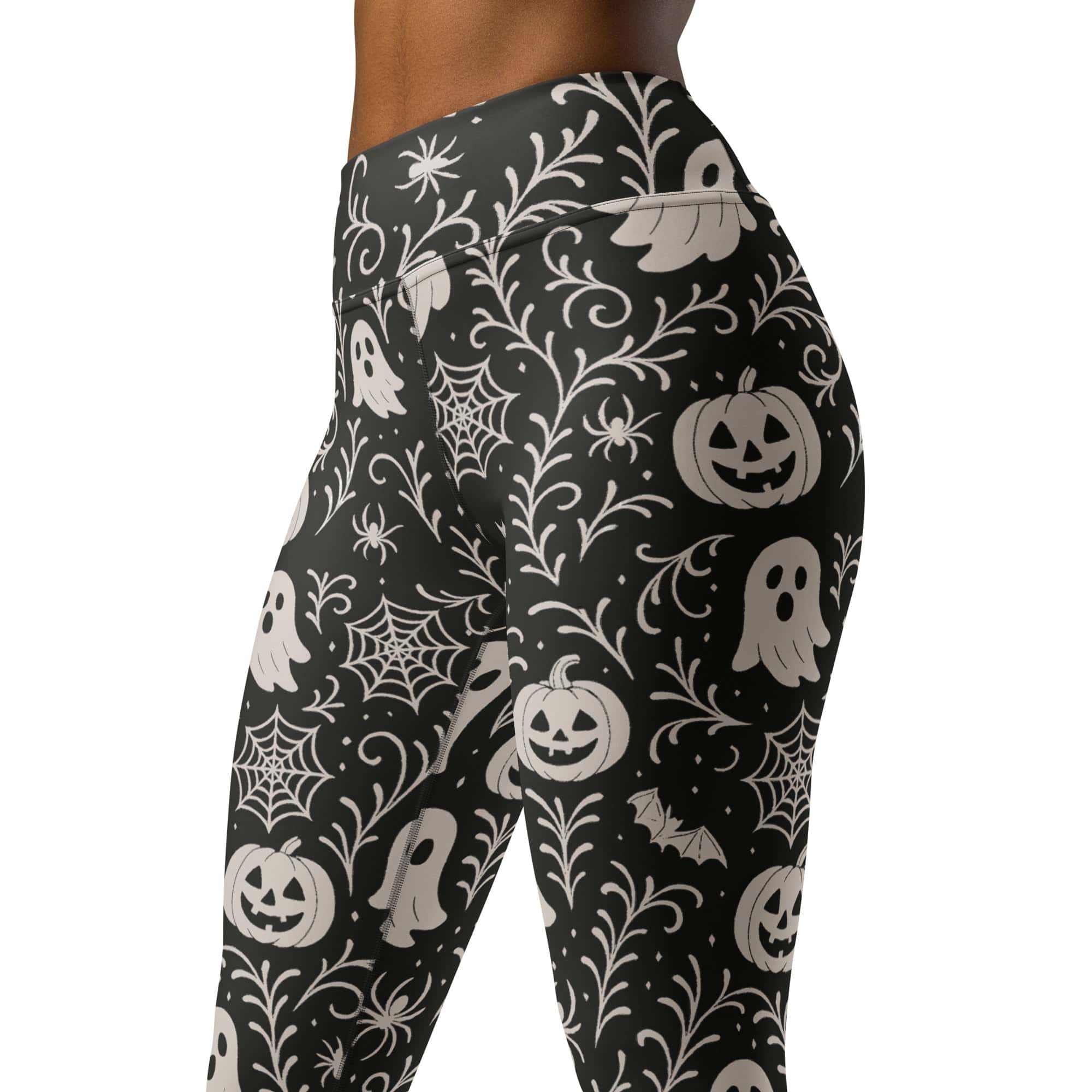 Black & White Halloween Yoga Leggings