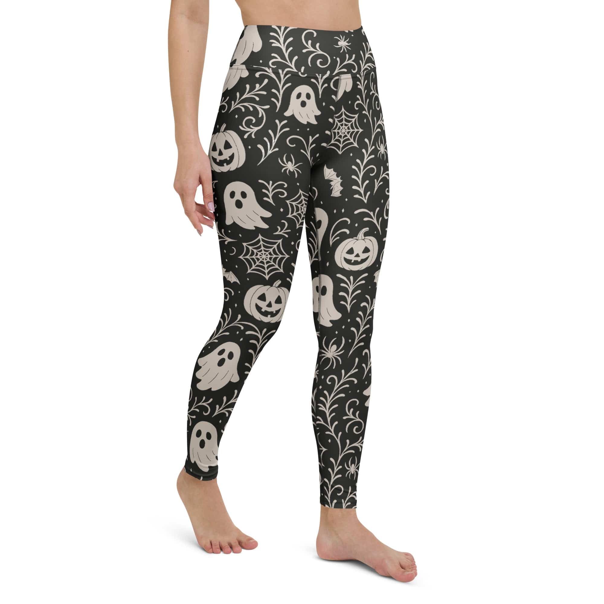 Black & White Halloween Yoga Leggings