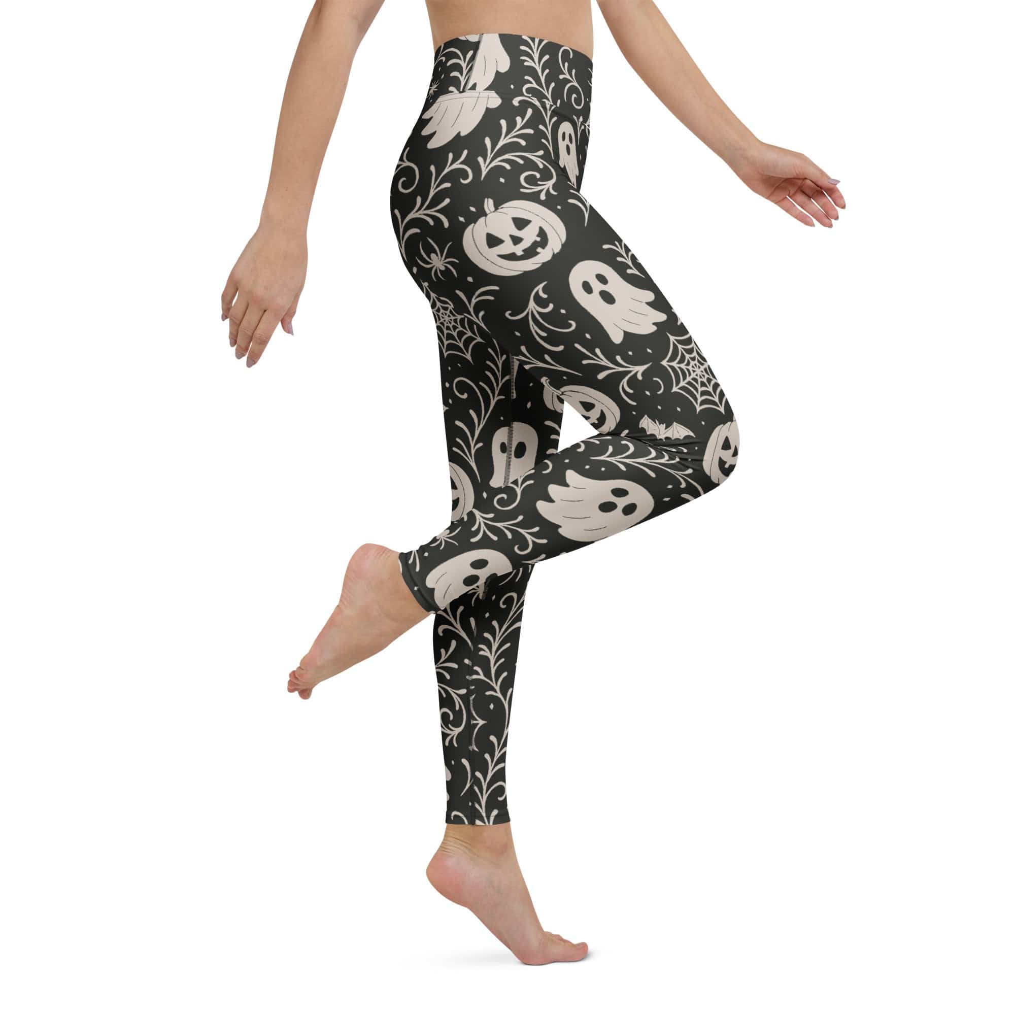 Black & White Halloween Yoga Leggings