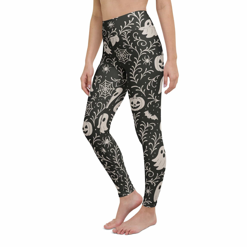 Black & White Halloween Yoga Leggings