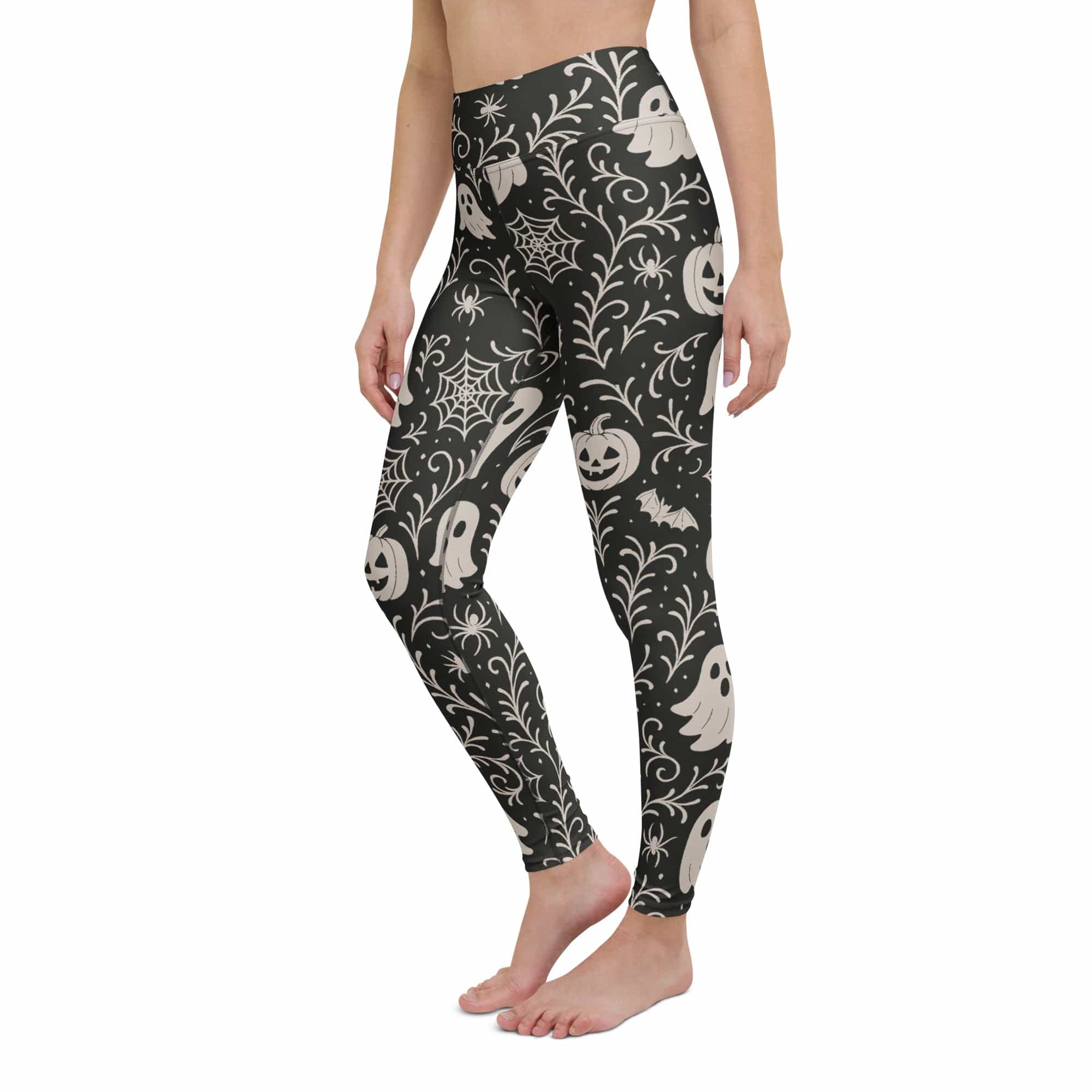 Black & White Halloween Yoga Leggings