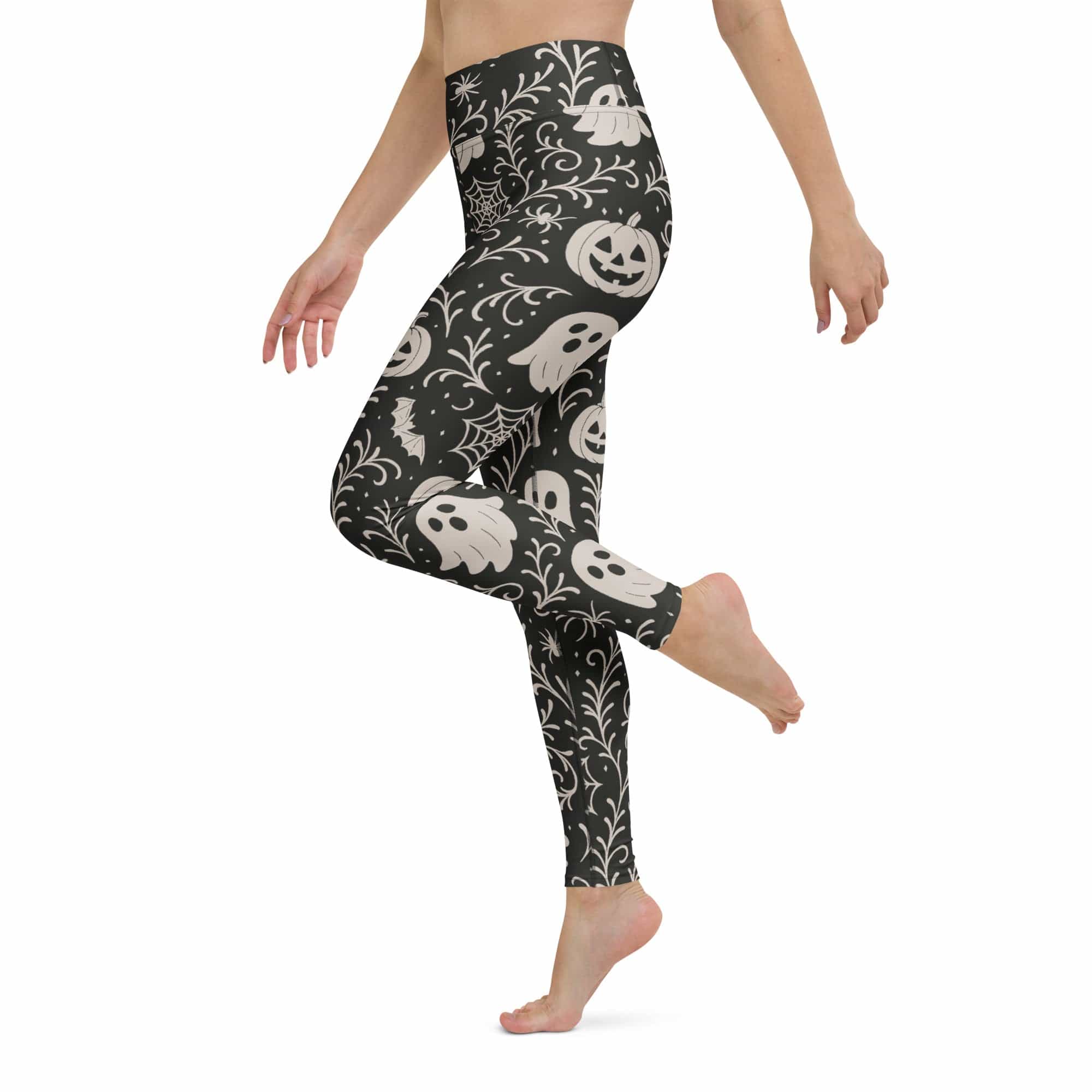 Black & White Halloween Yoga Leggings