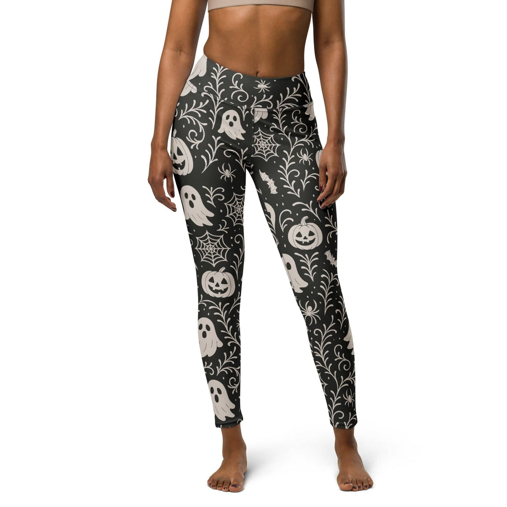 Black & White Halloween Yoga Leggings