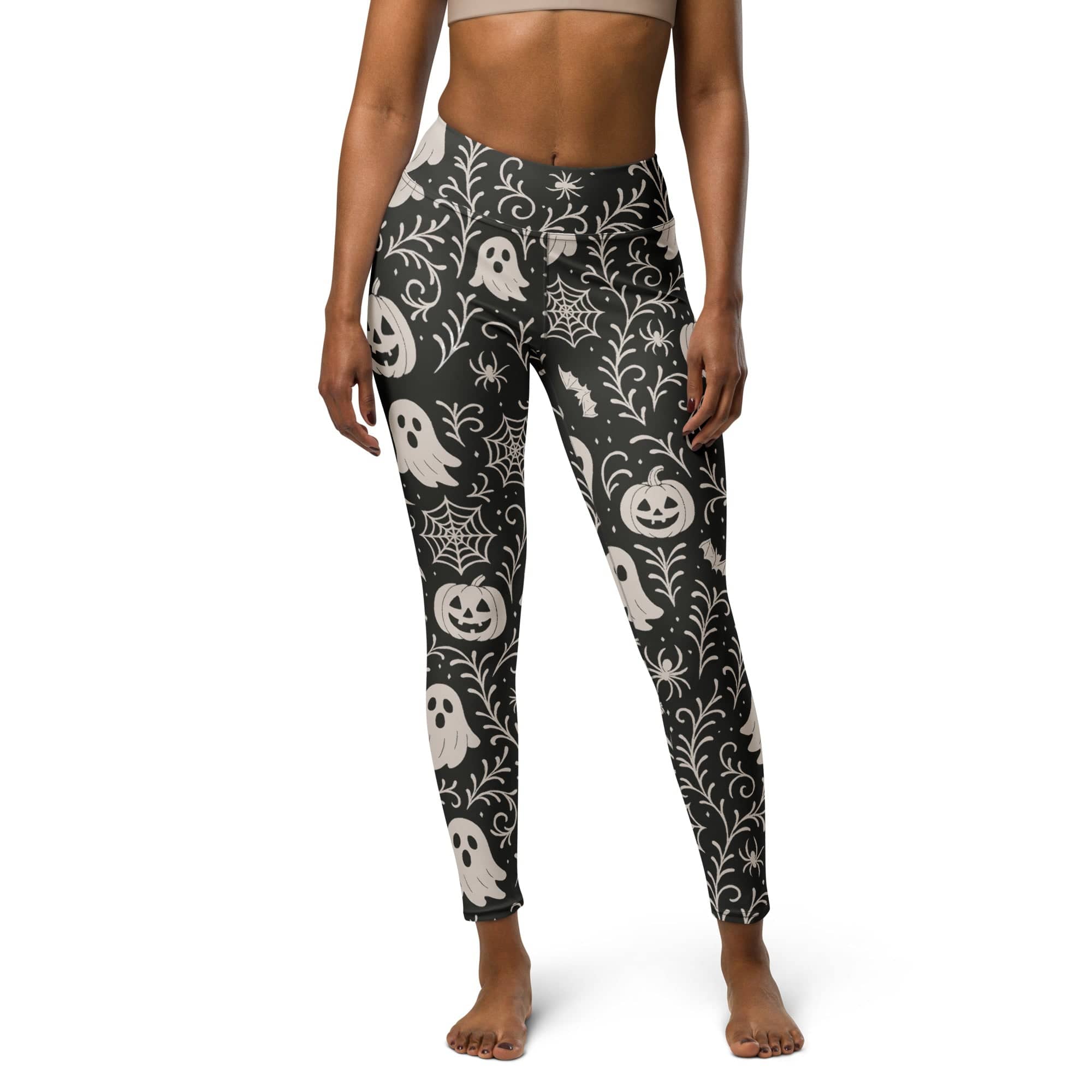 Black & White Halloween Yoga Leggings