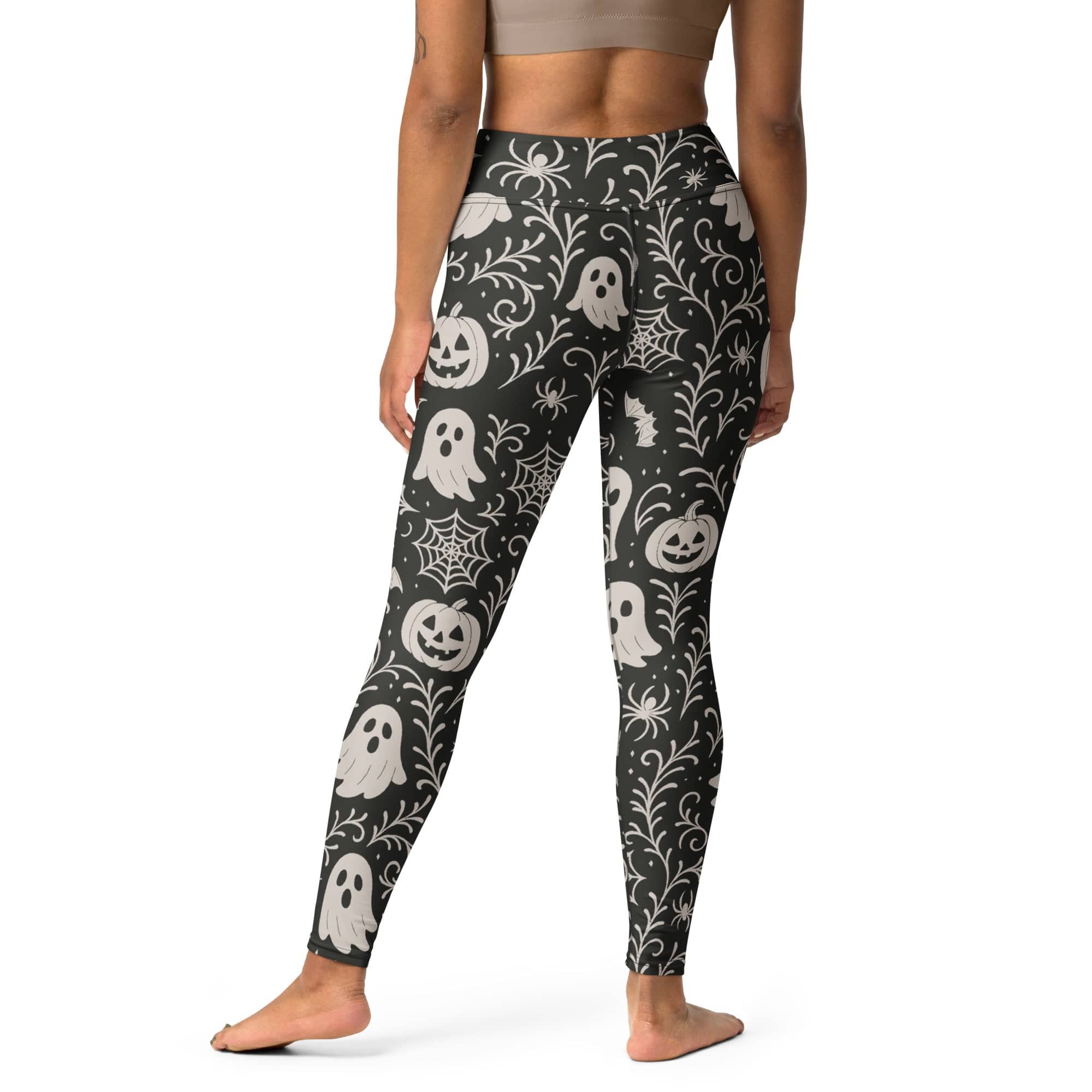 Black & White Halloween Yoga Leggings