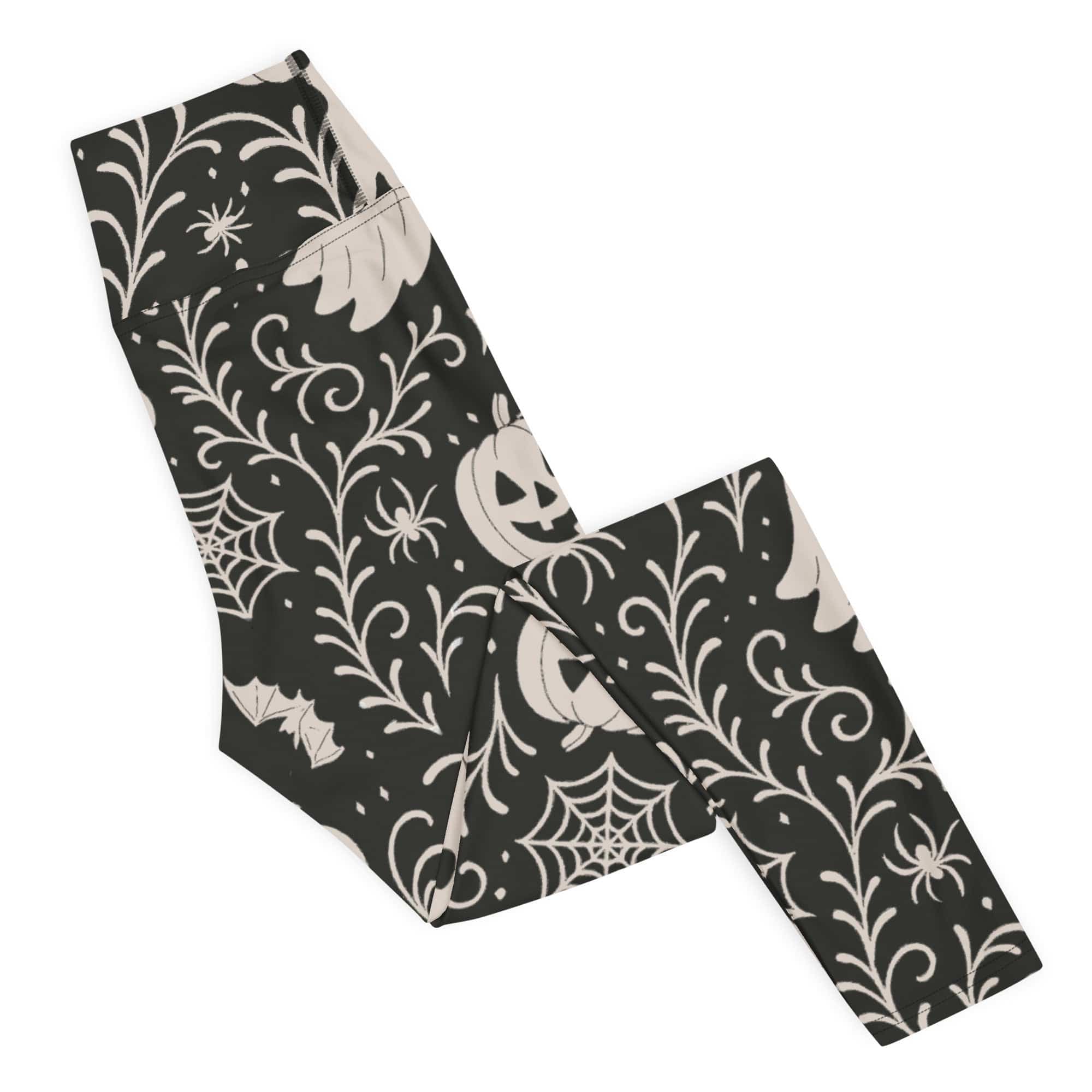 Black & White Halloween Yoga Leggings