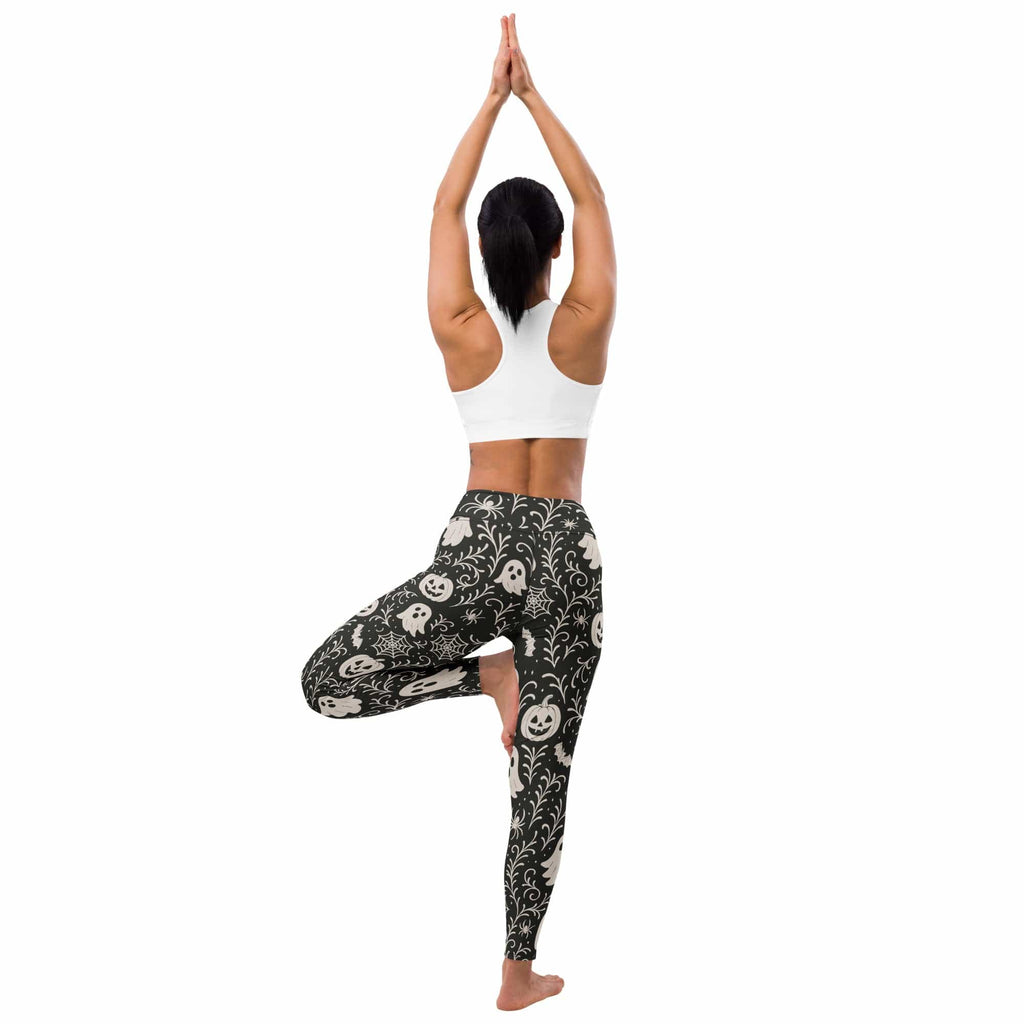 Black & White Halloween Yoga Leggings