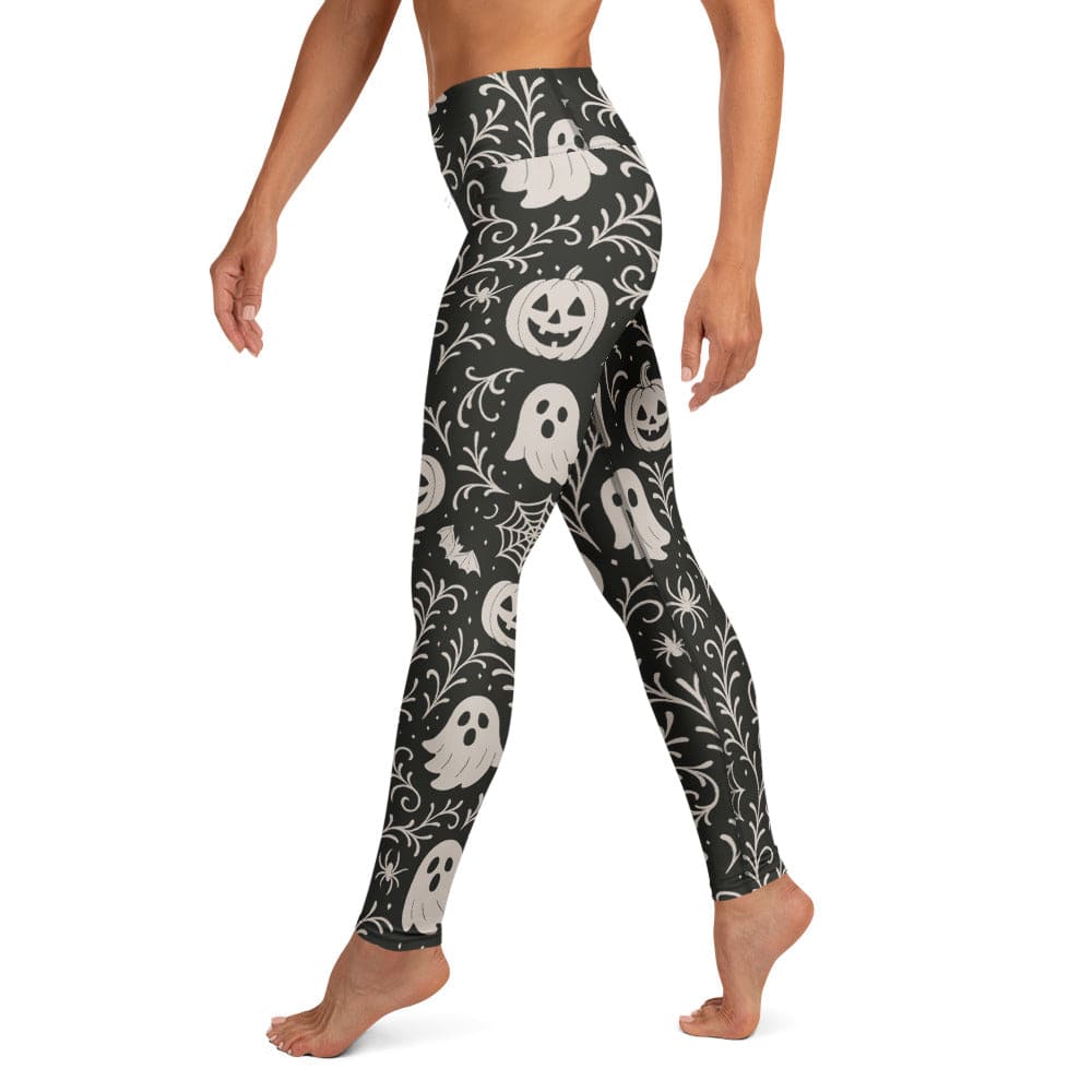 Black & White Halloween Yoga Leggings