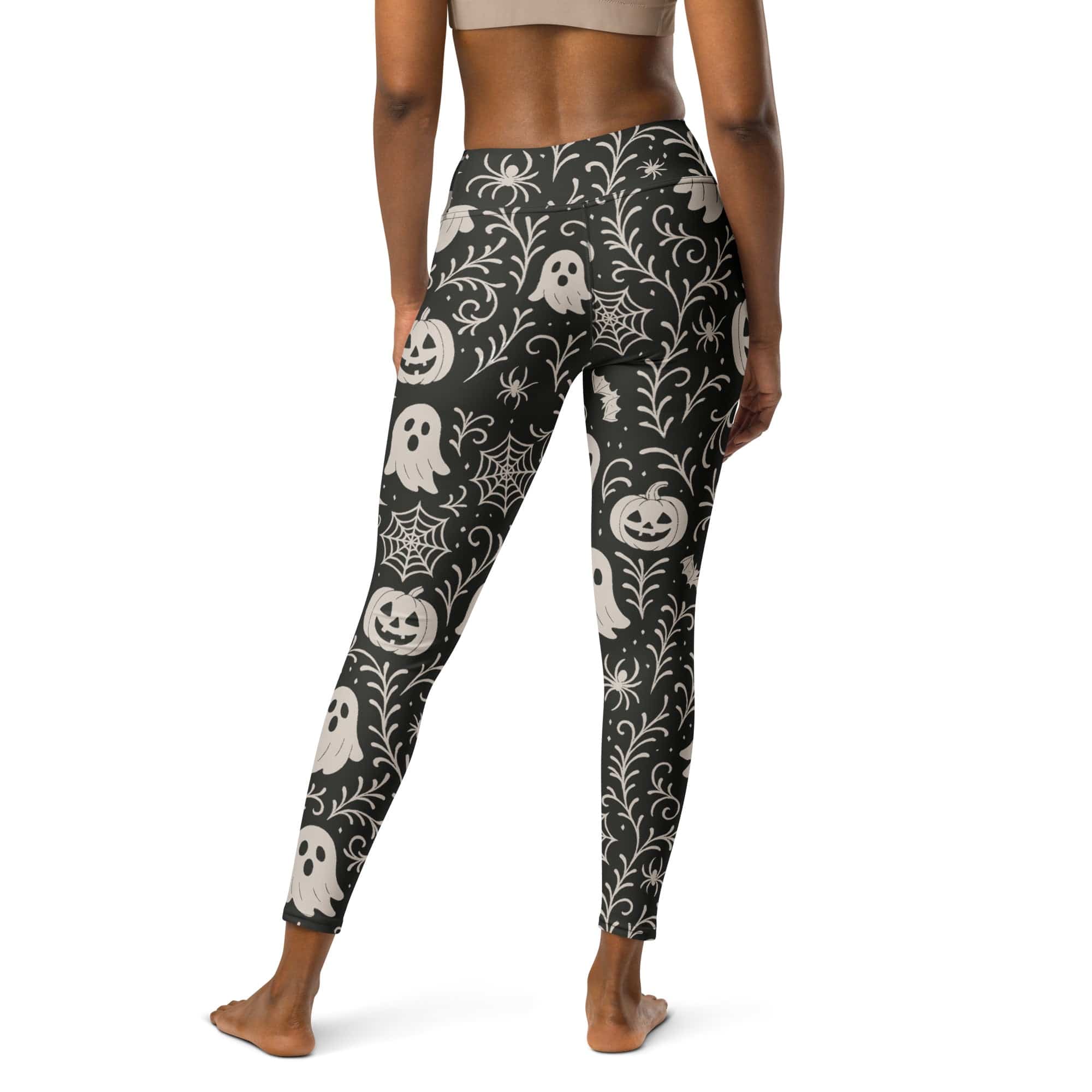 Black & White Halloween Yoga Leggings