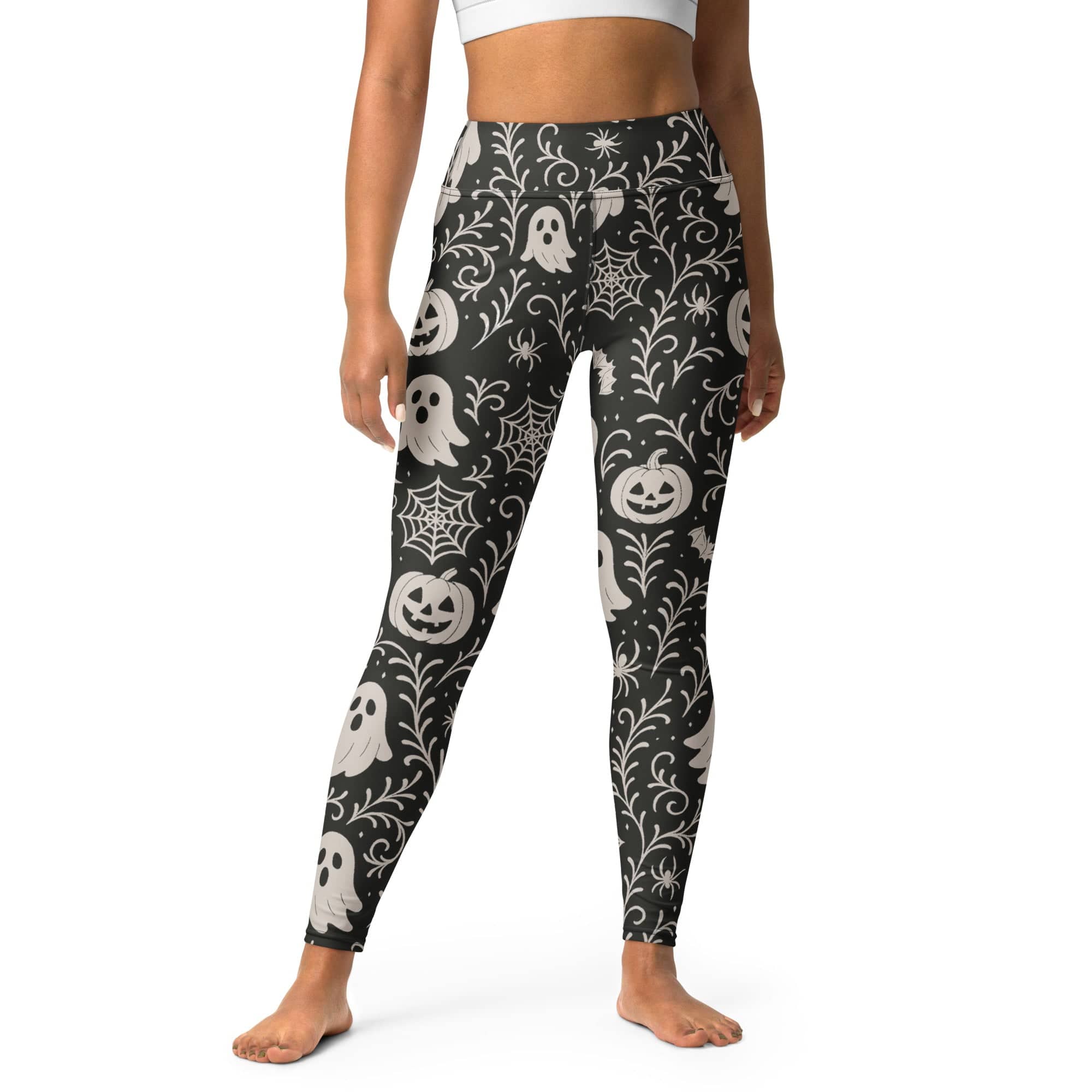 Black & White Halloween Yoga Leggings