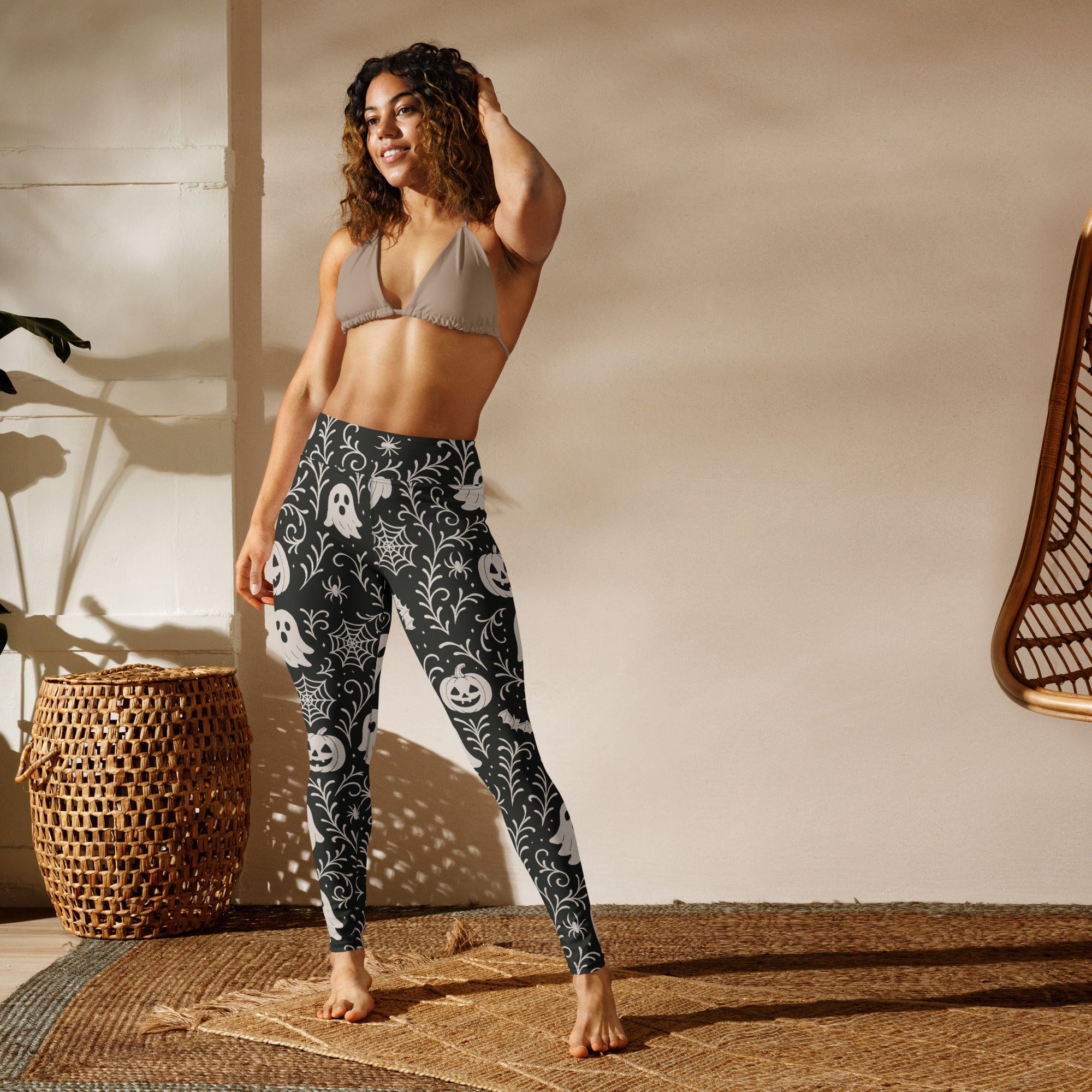 Black & White Halloween Yoga Leggings