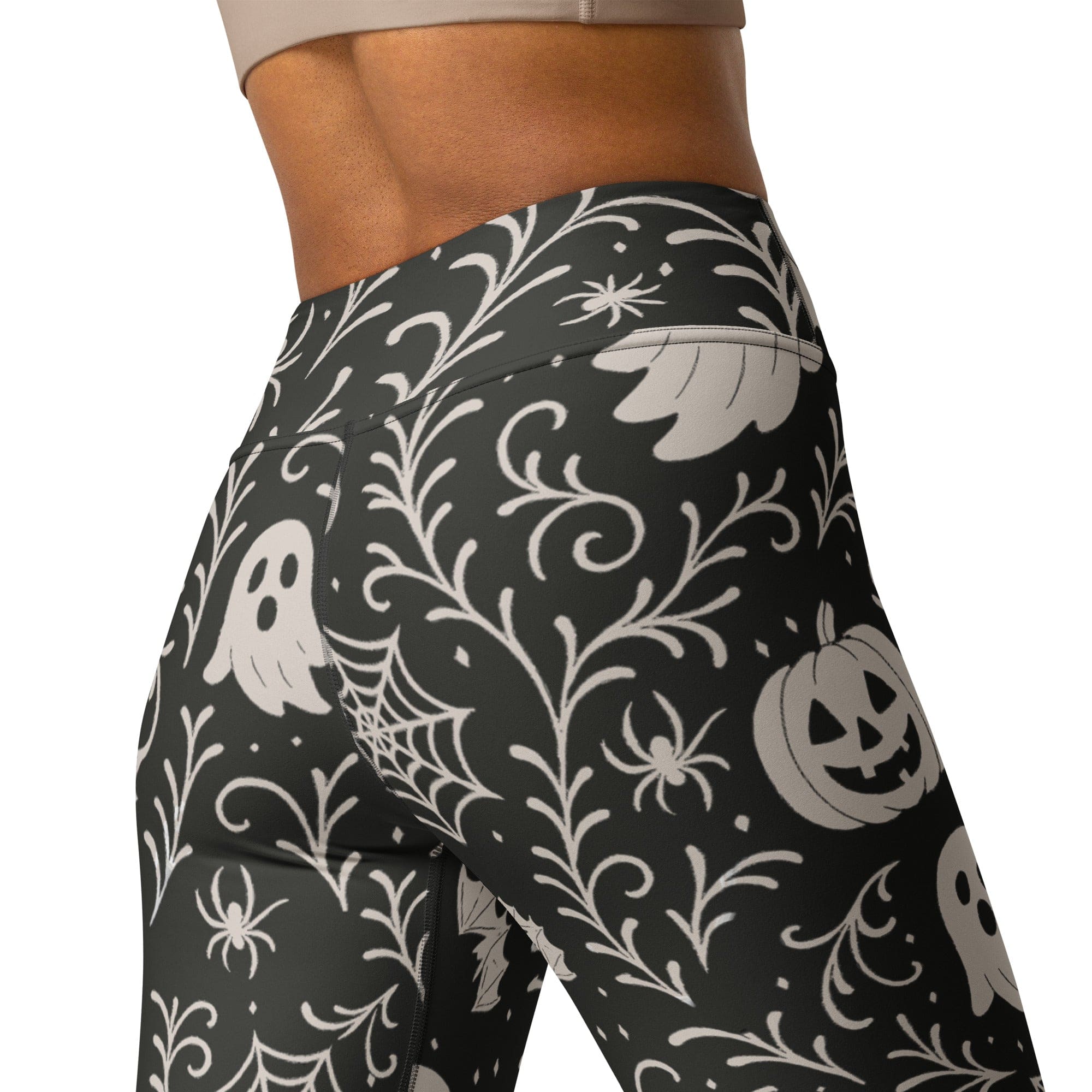 Black & White Halloween Yoga Leggings