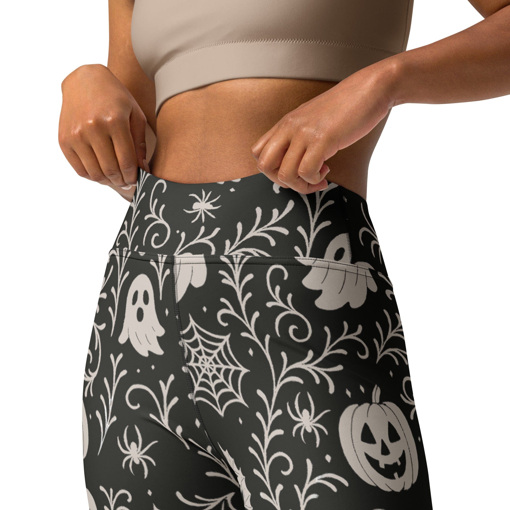 Black & White Halloween Yoga Leggings