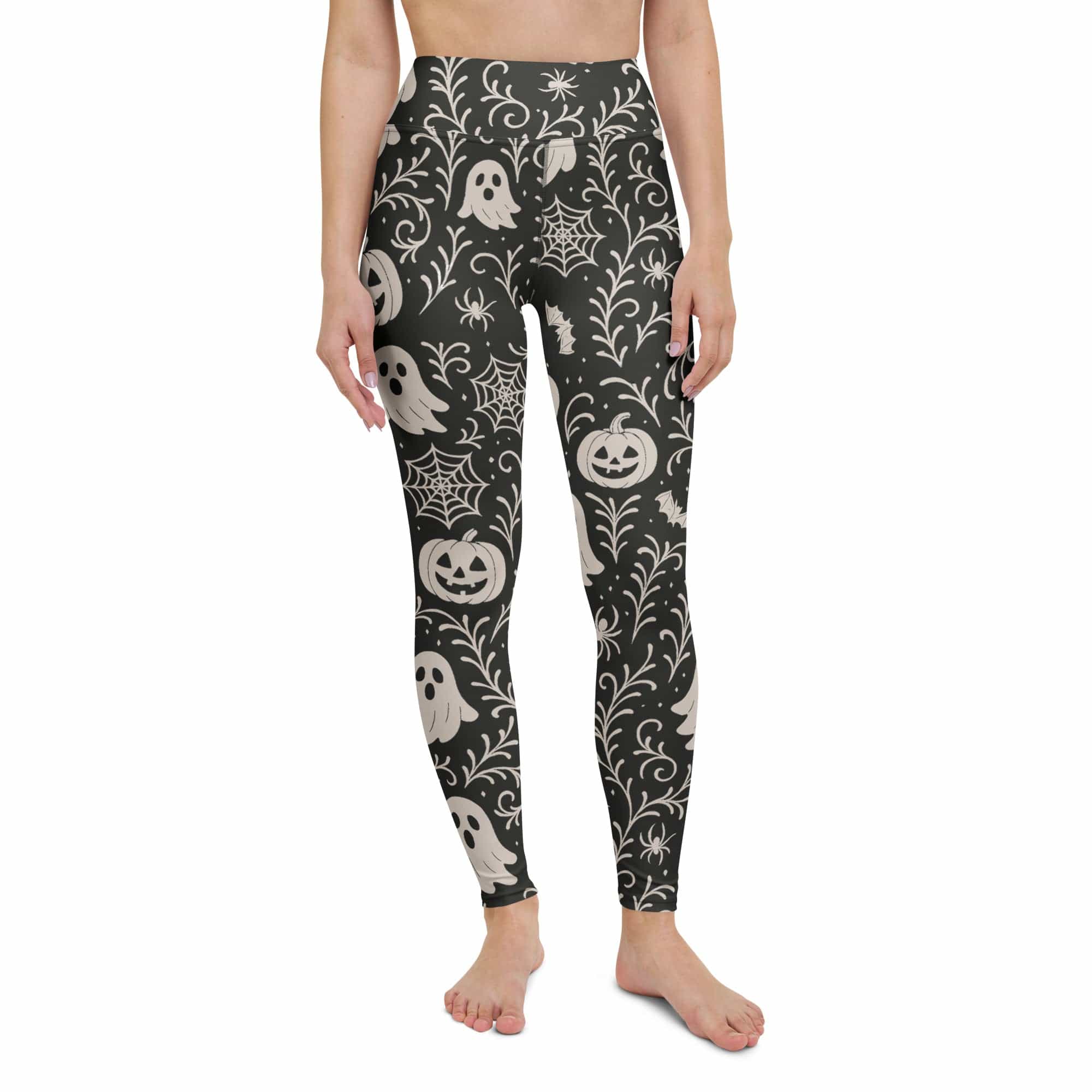 Black & White Halloween Yoga Leggings