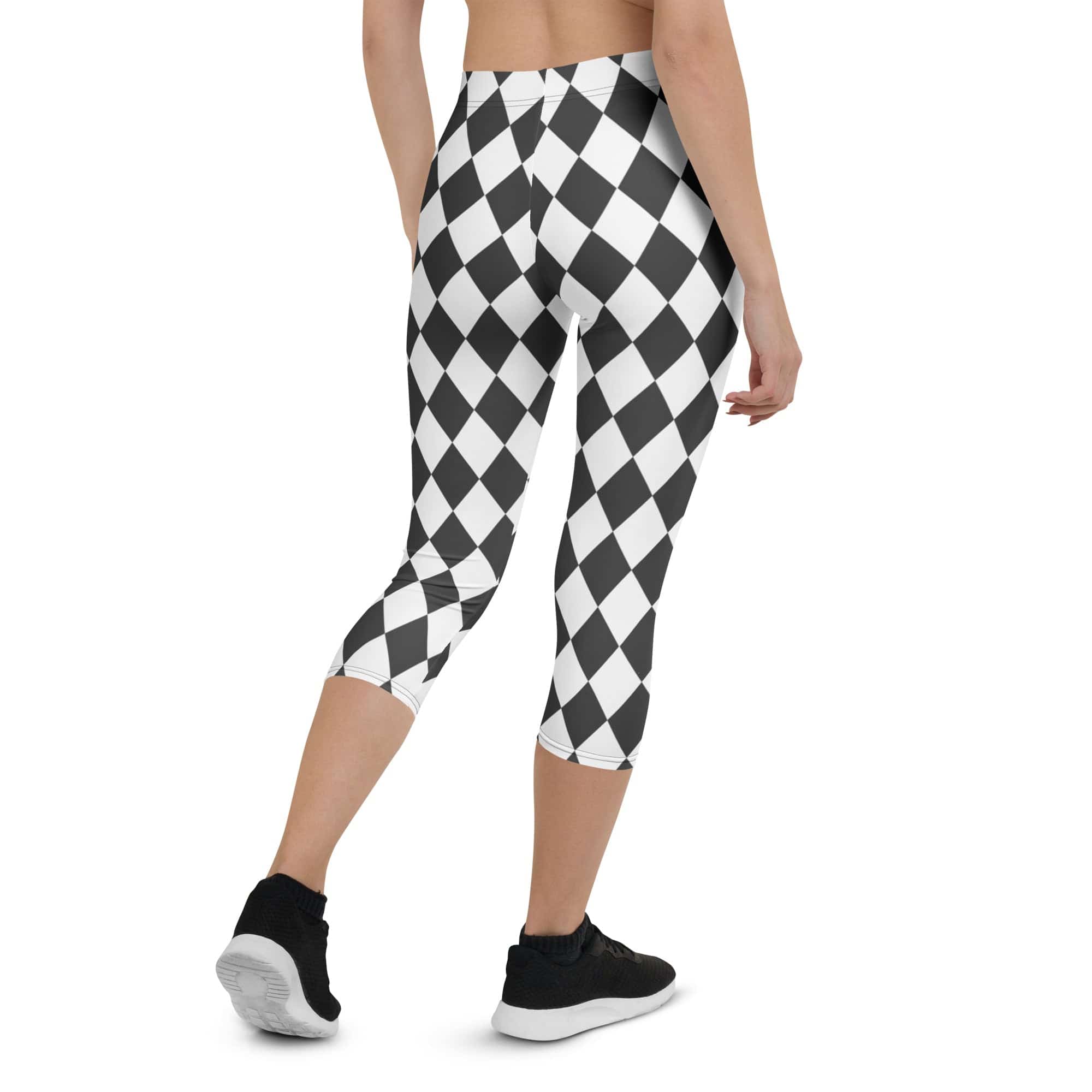 Black & White Harlequin Capris