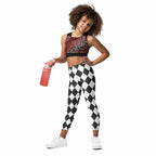 Black & White Harlequin Kid's Leggings