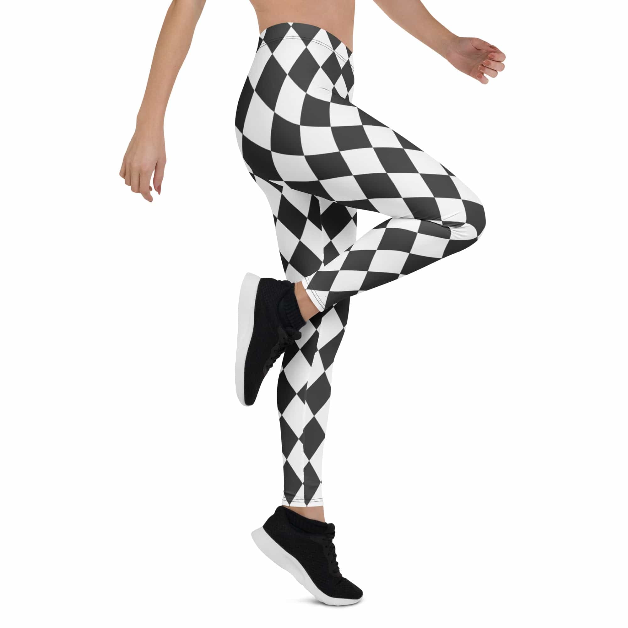 Black & White Harlequin Leggings