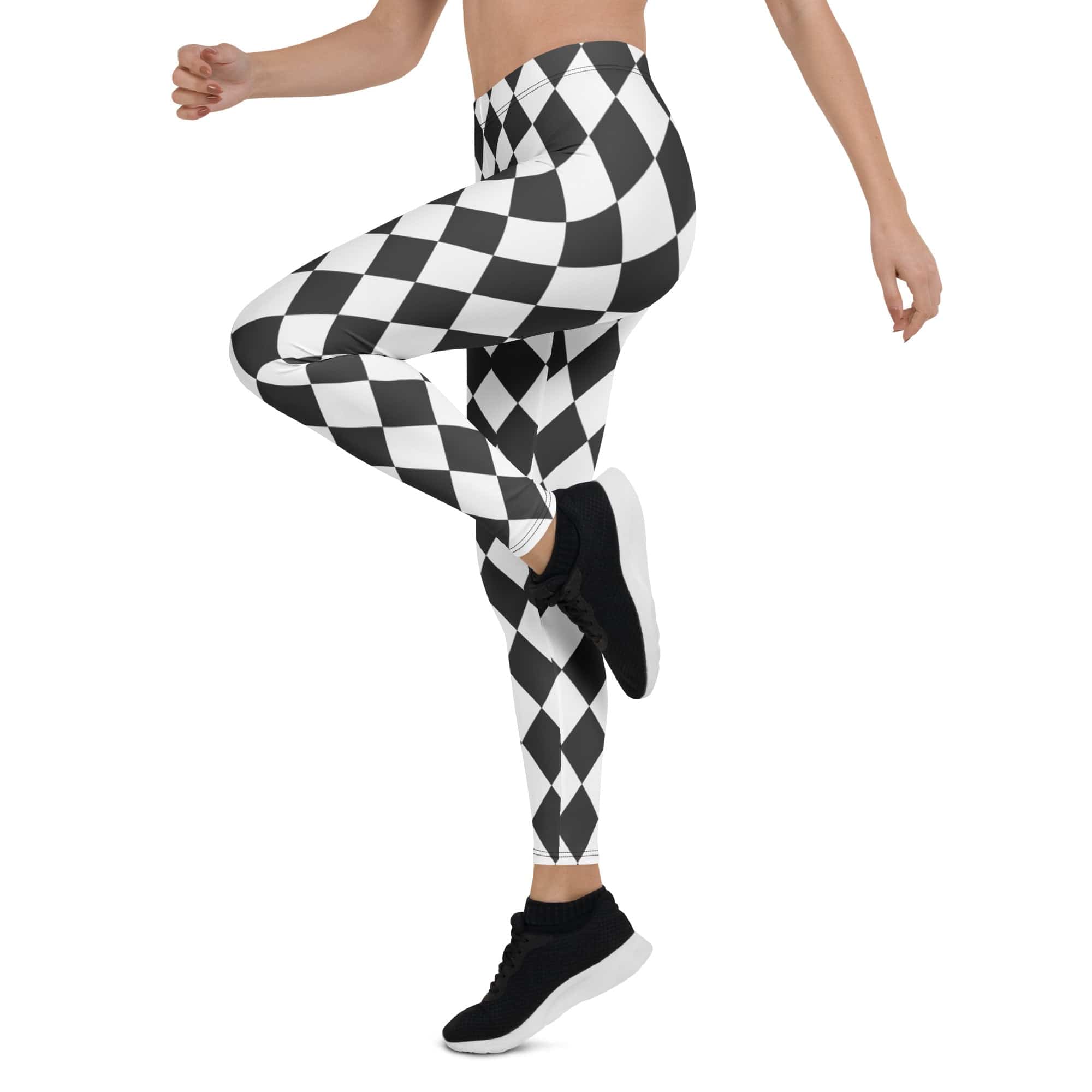 Black & White Harlequin Leggings