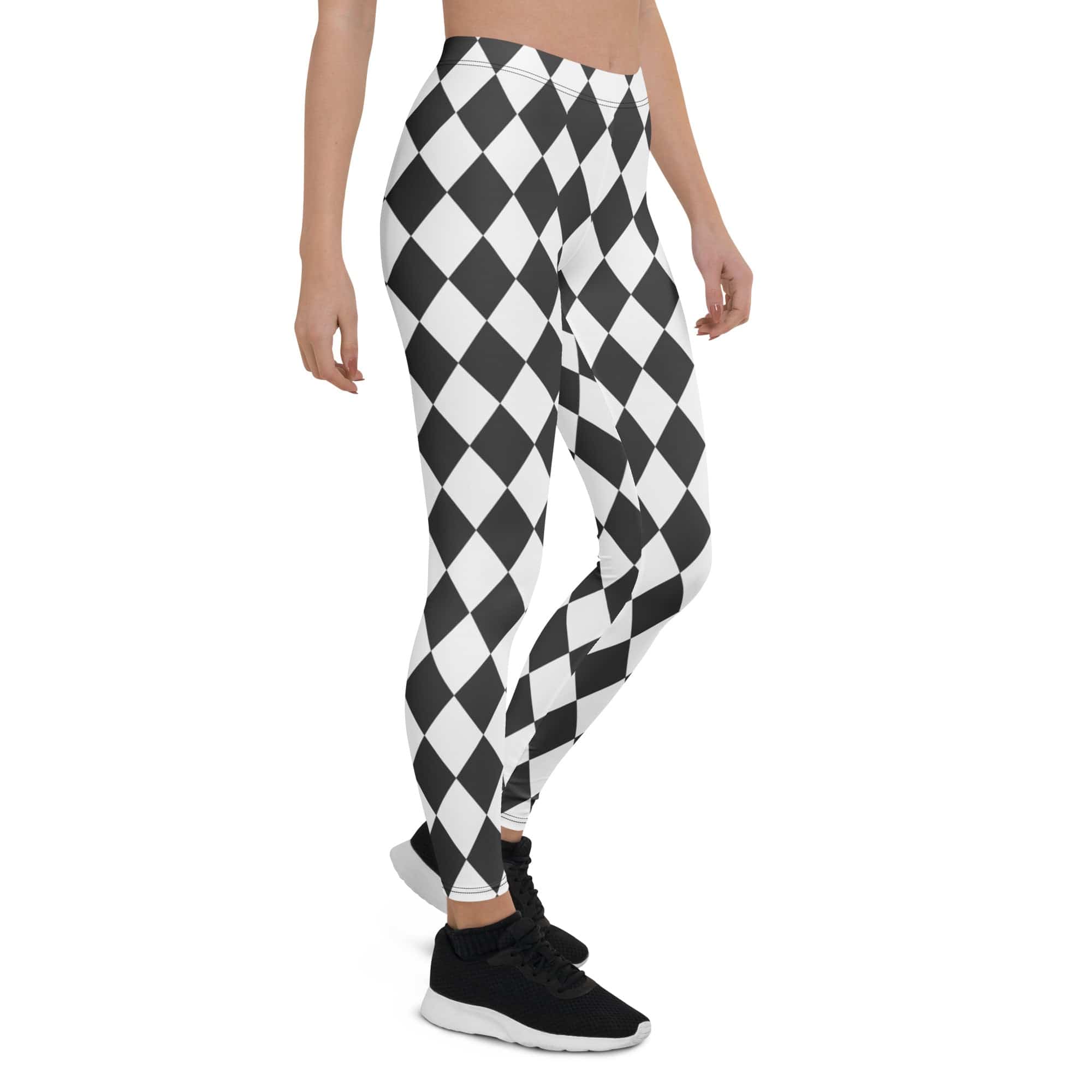 Black & White Harlequin Leggings