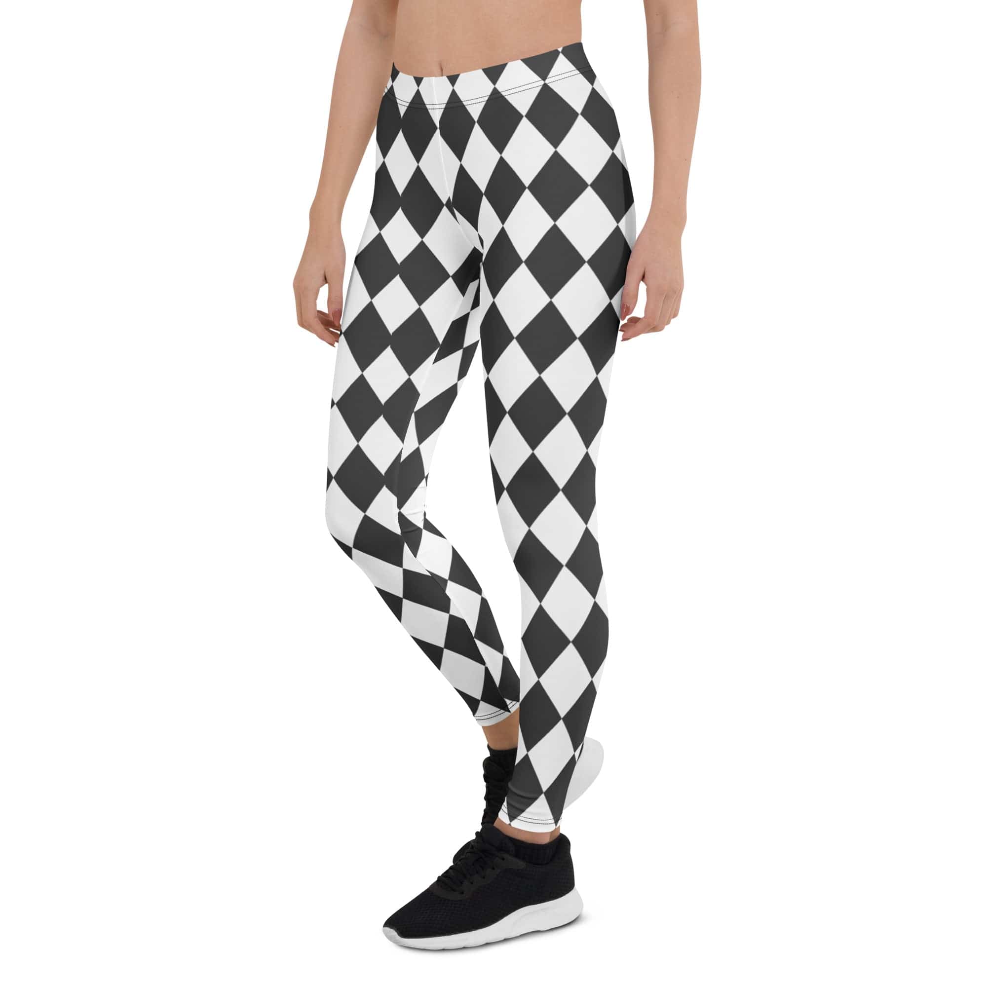 Black & White Harlequin Leggings