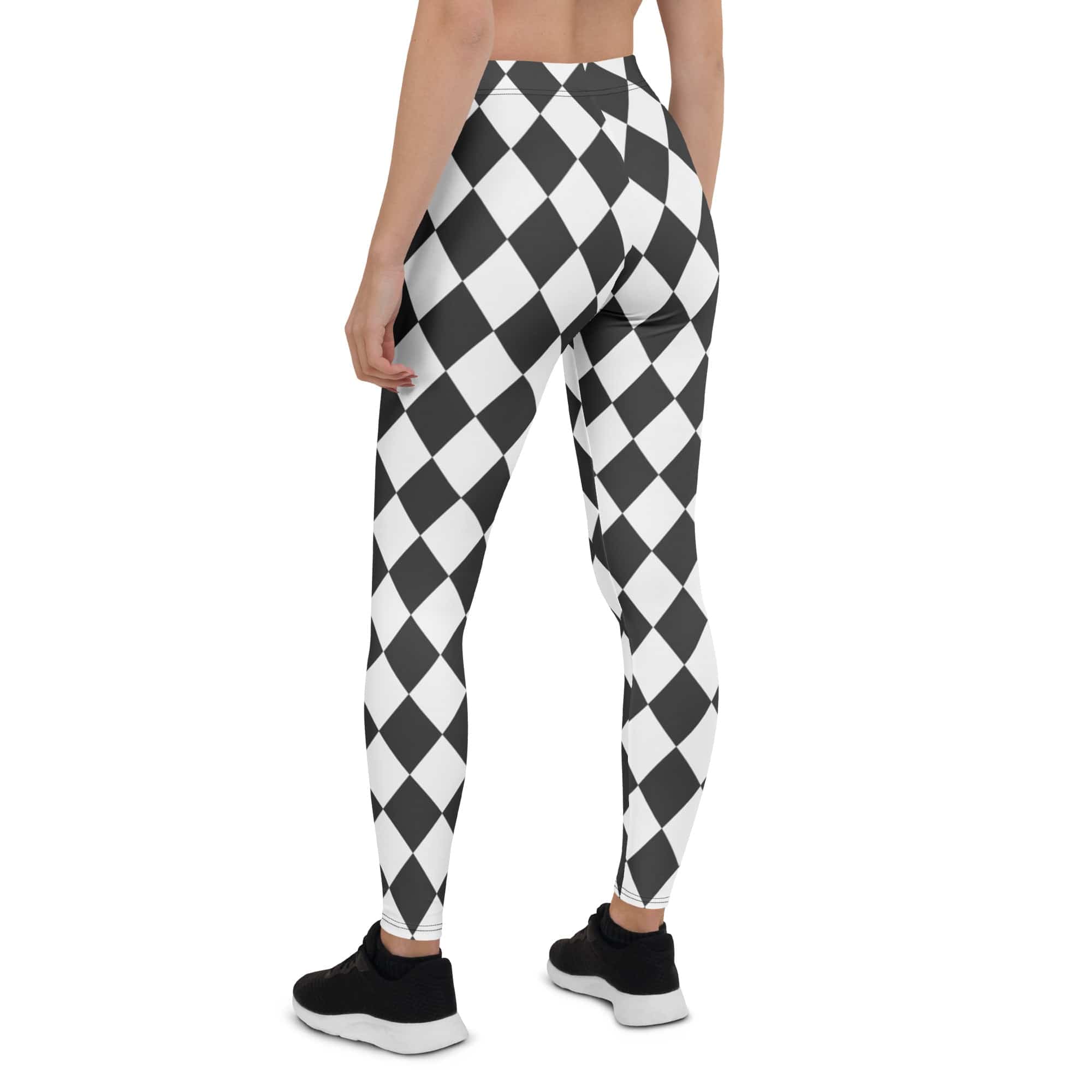 Black & White Harlequin Leggings