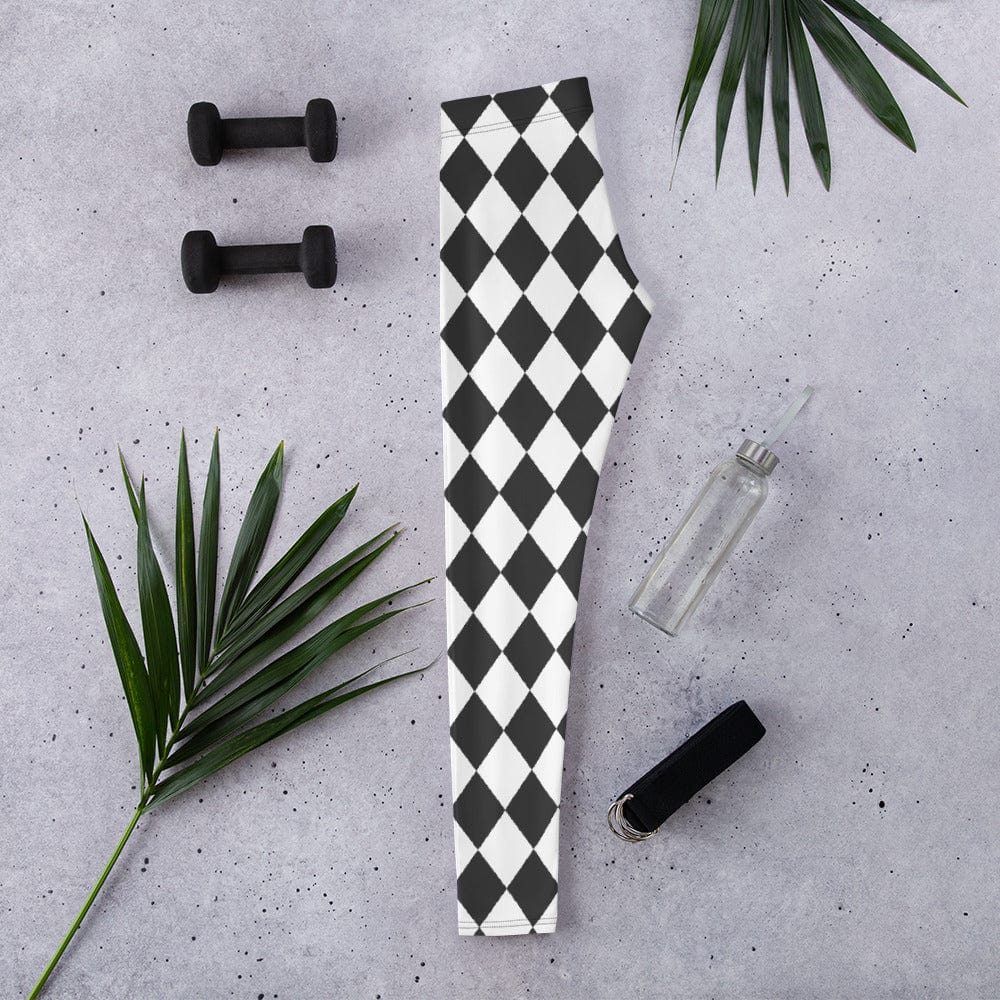 Black & White Harlequin Leggings
