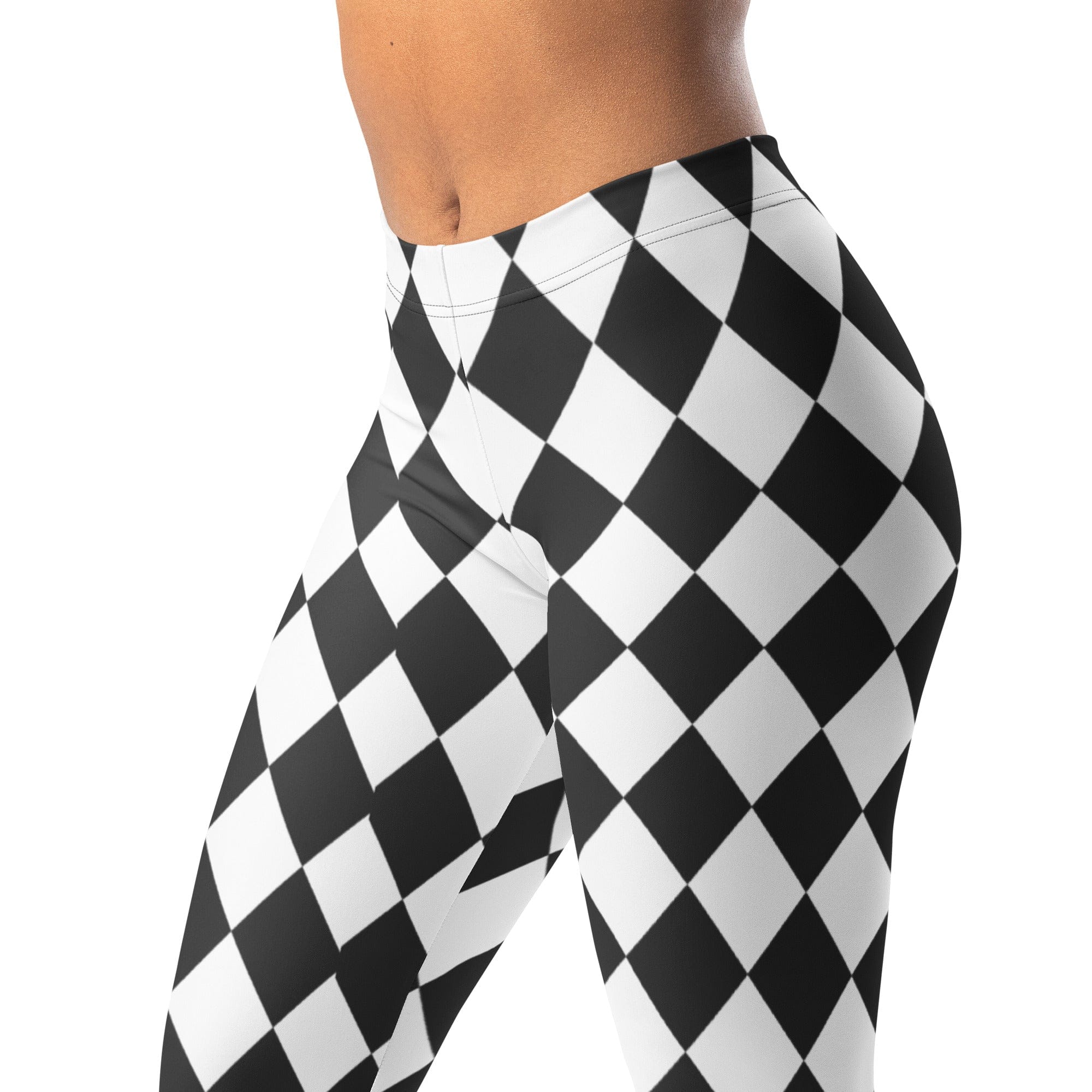 Black & White Harlequin Leggings