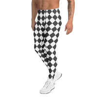 Black & White Harlequin Men's Leggings