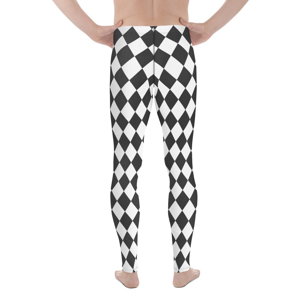 Black & White Harlequin Men's Leggings