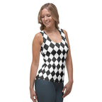 Black & White Harlequin Tank Top