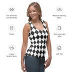 Black & White Harlequin Tank Top