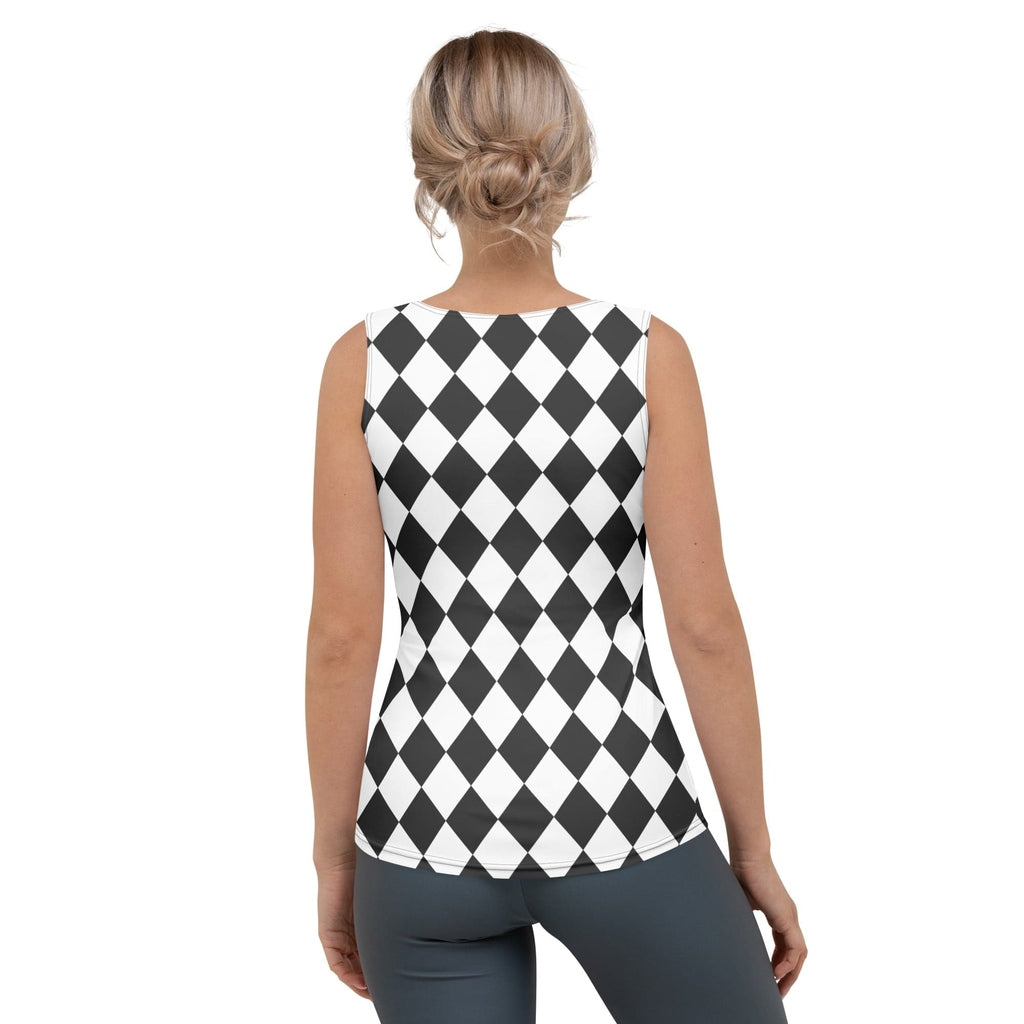 Black & White Harlequin Tank Top